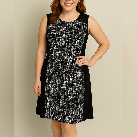 Lauren Ralph Lauren Dresses & Skirts - Lauren Ralph Lauren Black and White Sleeveless Midi Dress